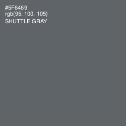 #5F6469 - Shuttle Gray Color Image